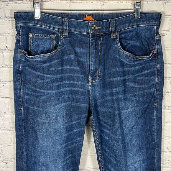 Tommy Bahama Mens Carmel Vintage Slim Jeans size W36 L32 - Picture 2 of 13